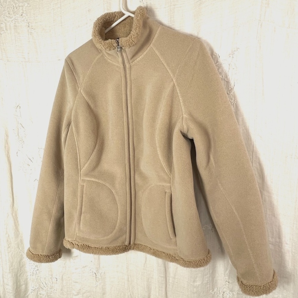 FUDA International Microfiber Fleece Lined Zip-Up Jacket Sz Med.